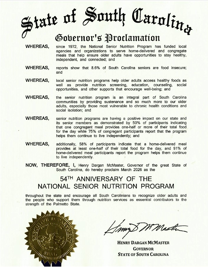 South Carolina Department on Aging tweet media