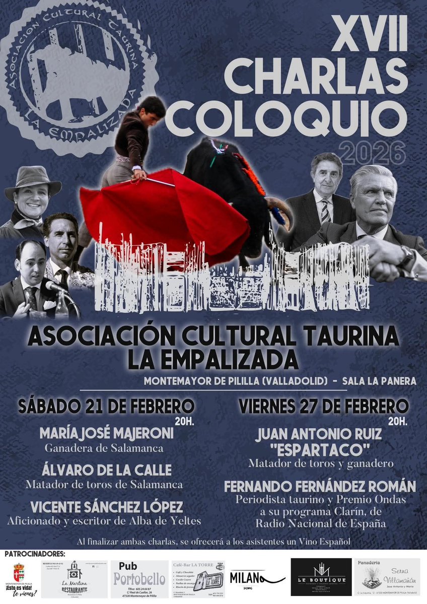 Está tarde noche estaremos en Montemayor de Pililla con La Empalizada en un mano a mano singular.