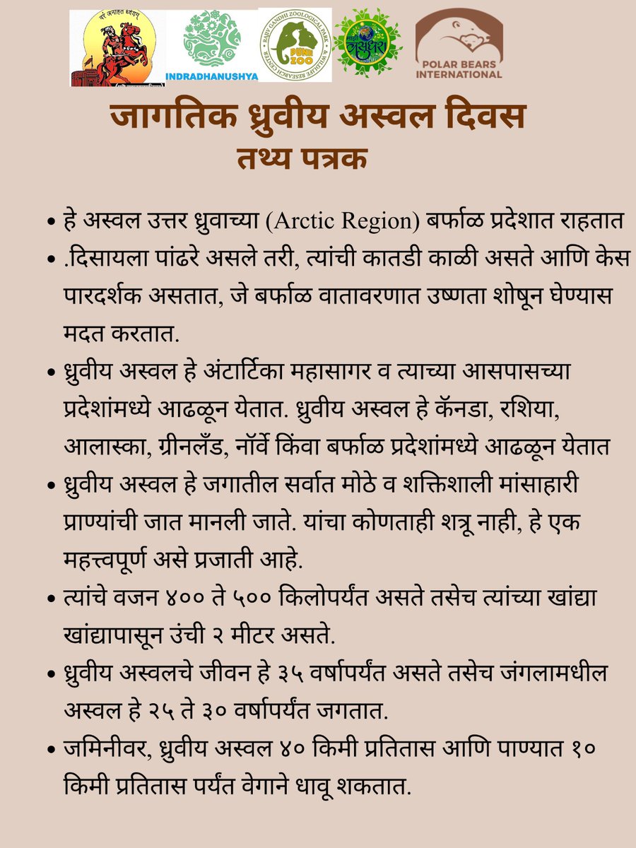 pmccarepune's tweet image. जागतिक ध्रुवीय अस्वल दिवस

शहरातील सर्व अधिकृत माहिती, सरकारी सेवा आणि सार्वजनिक उपक्रमांसाठी PMC CARE ॲप आजच डाउनलोड करा: fxurl.co/PMCCARE

#PolarBear #Nature #SaveEarth #pmc #Pune