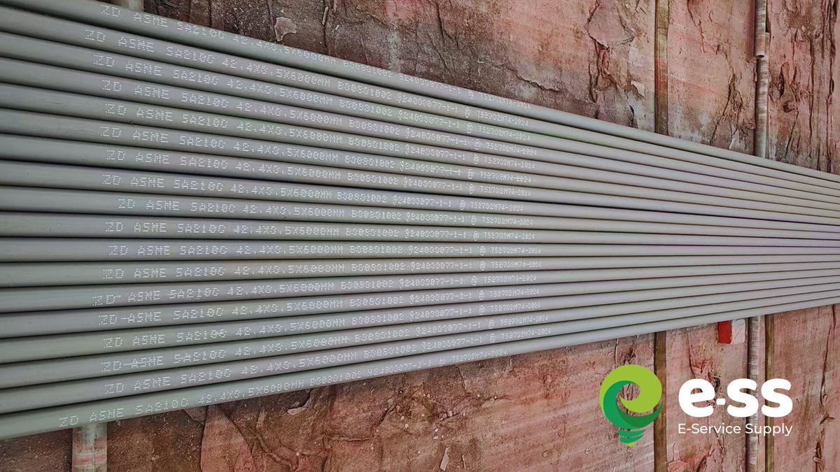 ESSLtd2's tweet photo. 🔧 Precision. Pressure. Perfection. 
🚢 What you're looking at isn't just another shipment—it's a seamless execution from start to finish. 
📦 Material: ASME SA 210 C SMLS STEEL TUBE.

#ASME SA210 #SupplyChain #SeamlessTubes #QualityAssurance #Logistics #Manufacturing https://t.co/f8P072vwoF
