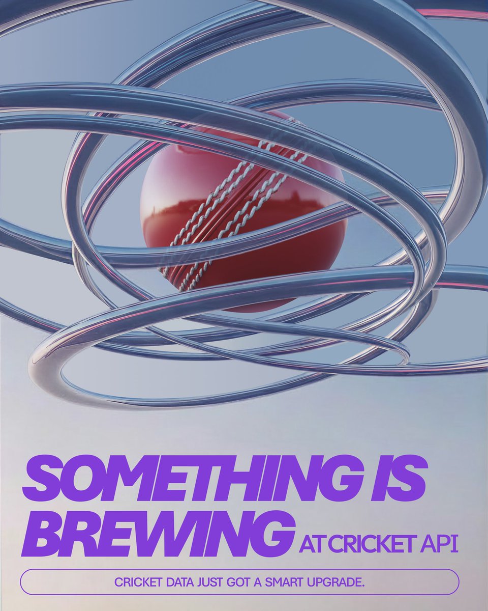 We've been building something quietly.
Not a feature drop. A proper upgrade to how Cricket API connects with AI agents.
🏏