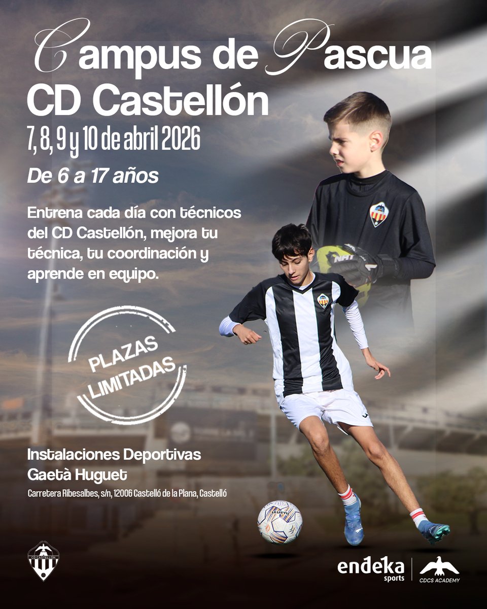 🤍 𝐂𝐀𝐌𝐏𝐔𝐒 𝐂𝐃 𝐂𝐀𝐒𝐓𝐄𝐋𝐋Ó𝐍 🖤

🧠 Entrena, mejora y aprende de la mano de los profesionales del <a href="/CDCastellon/">CD Castellón</a>

ℹ️ Más información 👉 endekasports.com/colaboracion-e…

#PPO👂