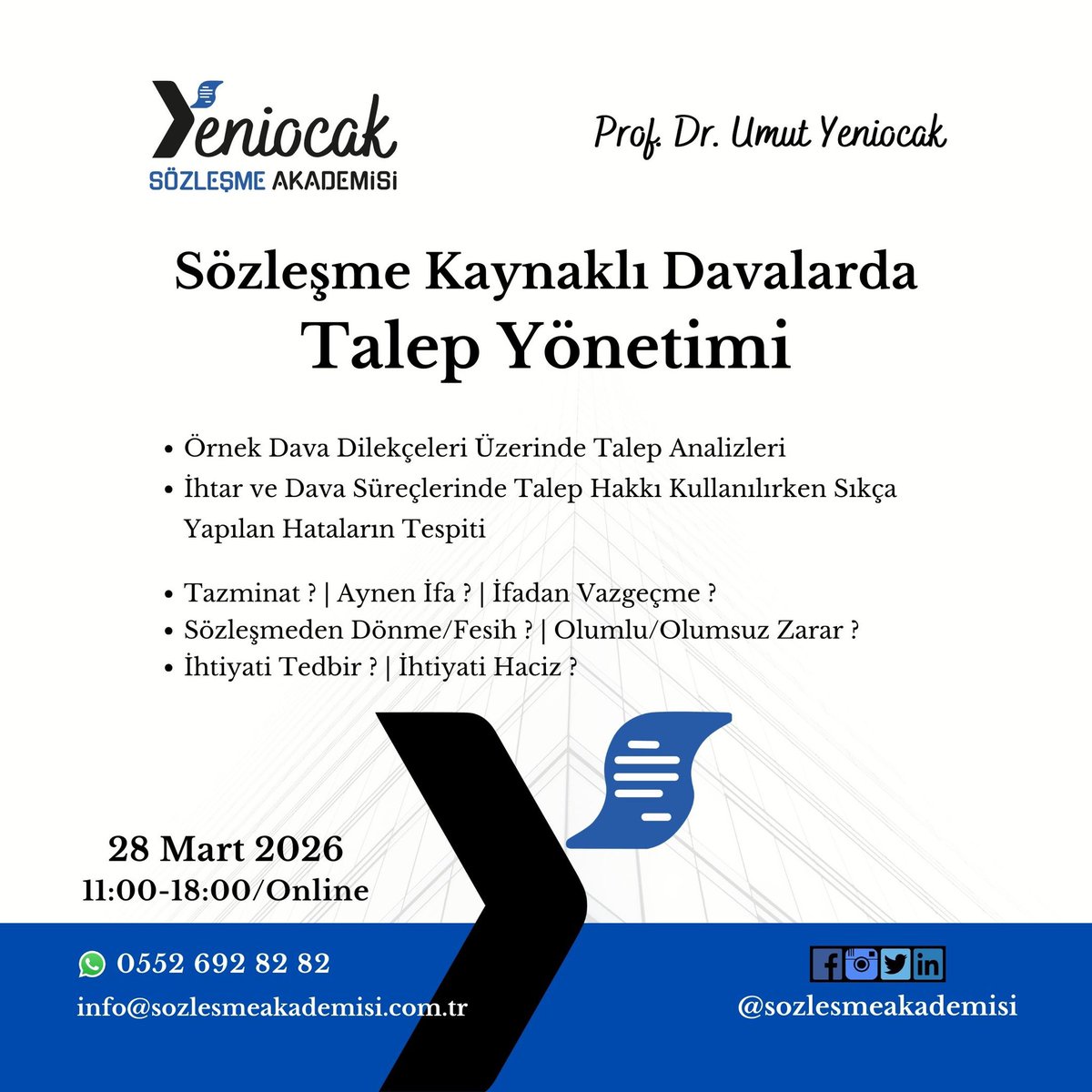 sozlesmeakademi's tweet photo. ⚖️📜 “Sözleşme Kaynaklı Davalarda
Talep Yönetimi” 28 Mart’ta…

ℹ️ Ayrıntılı bilgi ve kayıt için;

👩🏼‍💻 Aşağıdaki linki ziyaret edebilirsiniz:

https://t.co/mnoKOuzg6Z https://t.co/mAAQ8DL8Nh