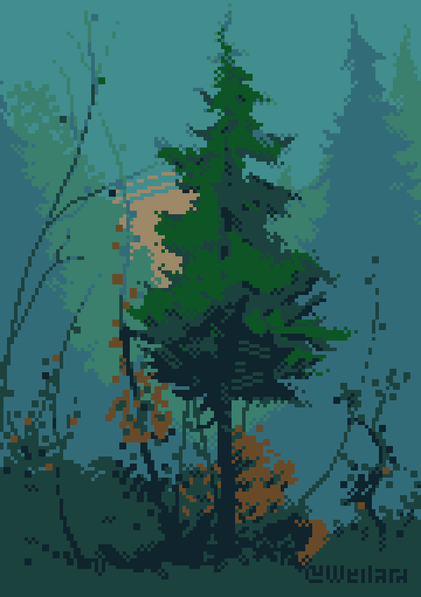 #pixelart, 8 colors