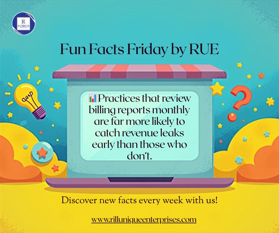 RillUnique's tweet photo. #FunFactsFriday #MedicalBillingTips #PracticeGrowth #HealthcareBusiness #RUEKnowsBilling https://t.co/AnNxtGErWW