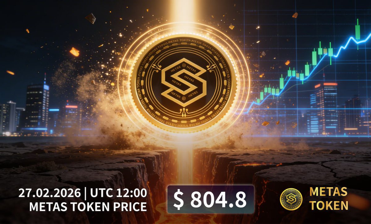 metafexchange's tweet photo. 🚀 Breaking New Ground.

27.02.2026 | UTC 12:00
METAS Token Price: $804.8
Momentum continues. Strength confirmed.
#METASToken #MetaFastest #MetaFastestExchange #CryptoMarket #DigitalAssets #MarketUpdate #BullishTrend #TradeSmart #FinancialGrowth https://t.co/ngh7YBlzr9
