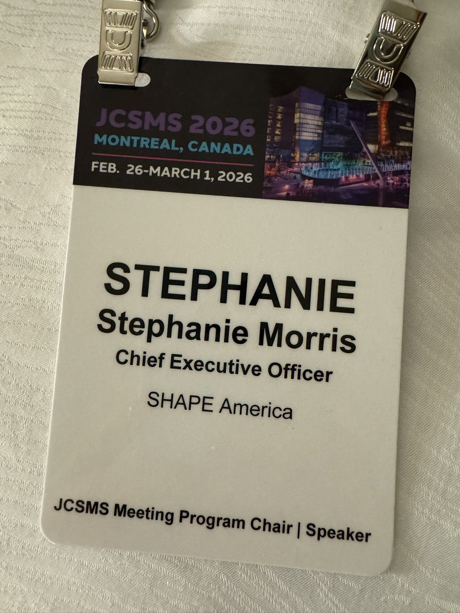 NAESP_ED's tweet photo. What a joy to be chairing the annual meeting of the Joint Commission on Sports Medicine and Science in Montreal this week. I am honored, especially as @SHAPEAmerica was a founding member of this important organization. https://t.co/7vxPLUYCzS