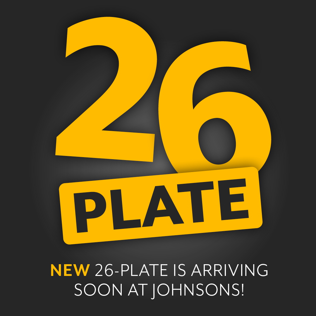 johnsonscars's tweet image. The wait for your 26-plate vehicle is nearly over... 👀

#PlateChange #NewCar