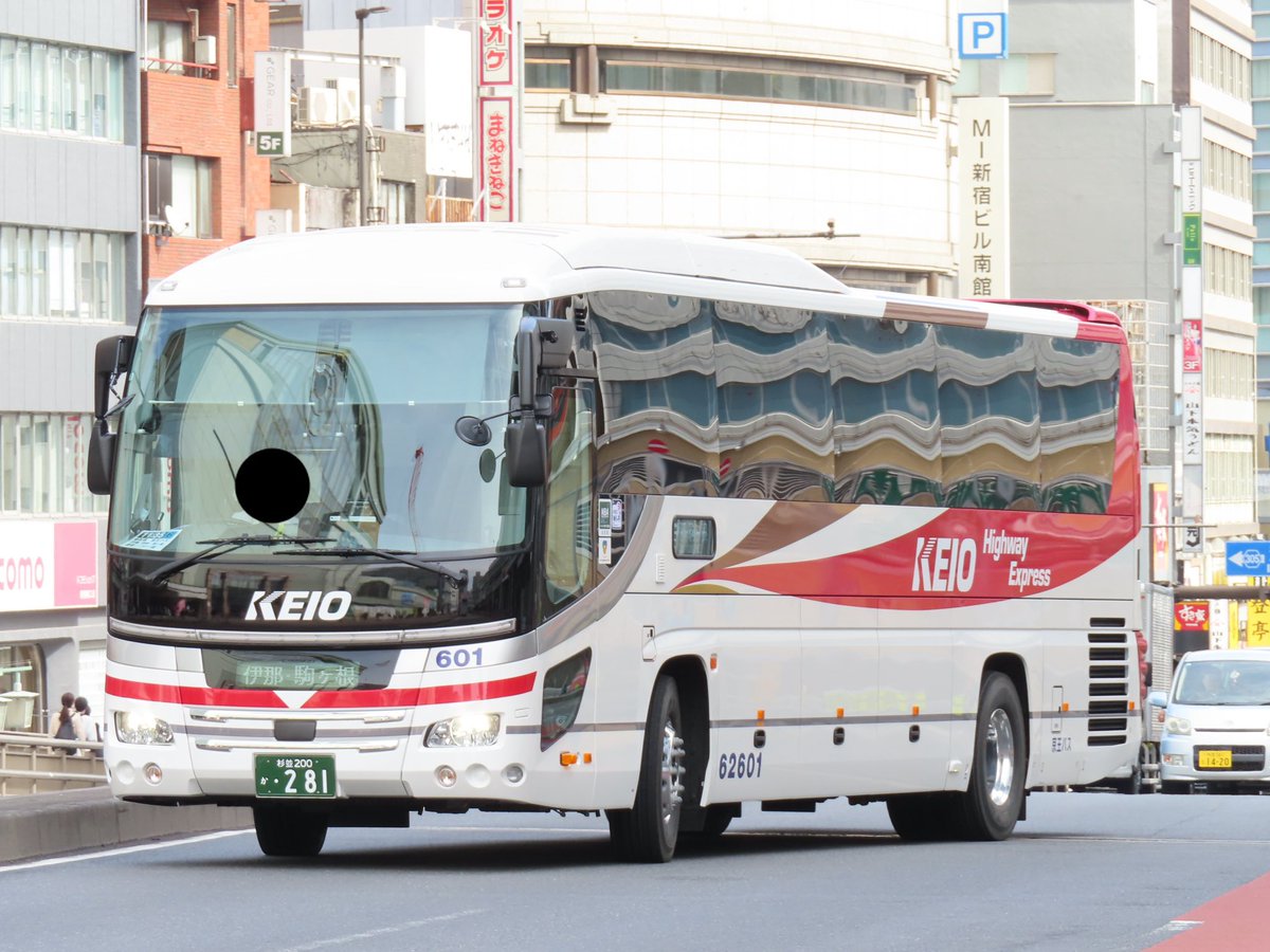 京王高速車の新車、62601が、 本日の駒ヶ根3611便の充当を確認