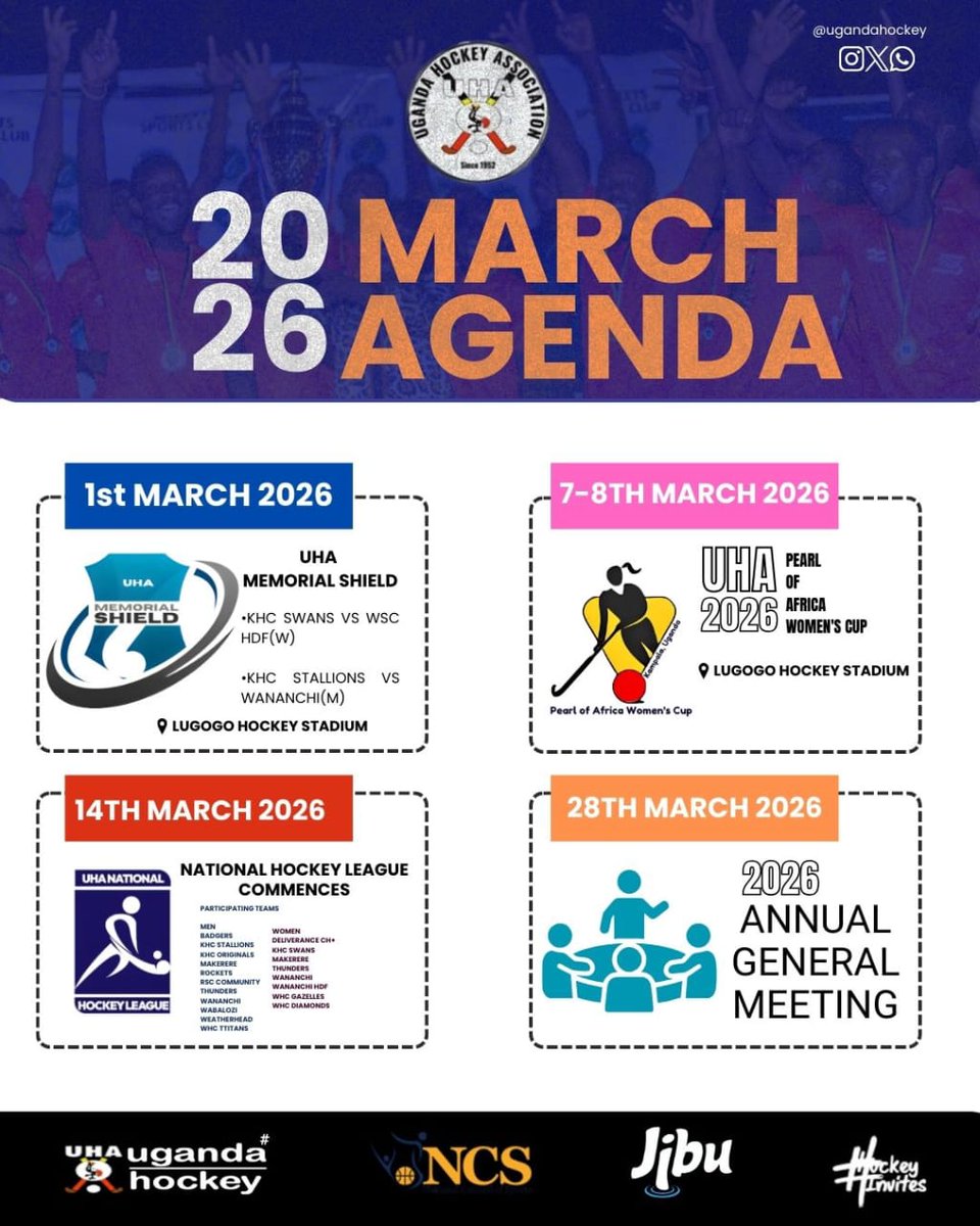 An action packed March awaits. Let the season begin✅
#MARCHAGENDA