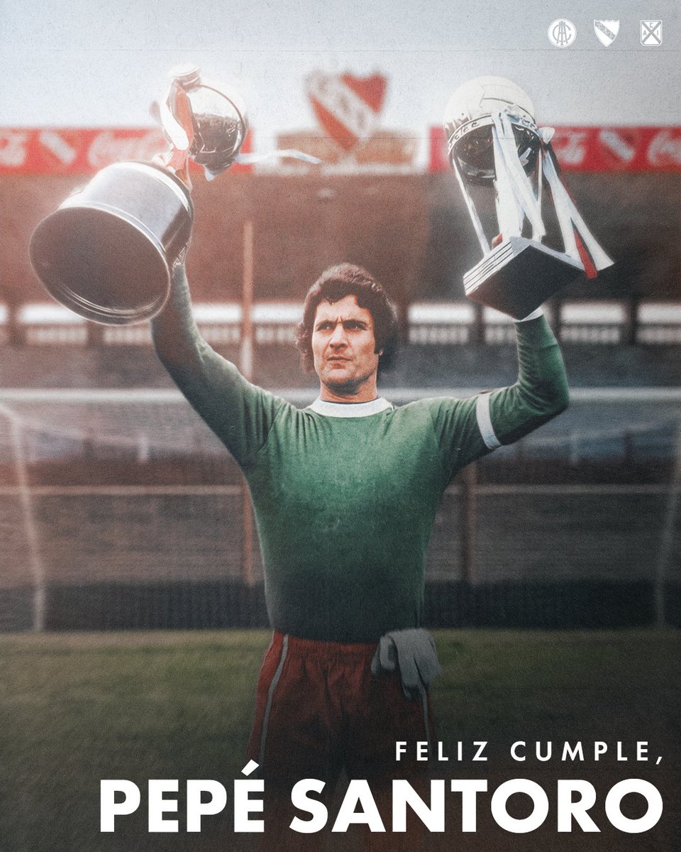 Hoy cumple 84 años Miguel Ángel Santoro. Nuestro Pepé.

Una vida en #Independiente, dando el ejemplo y dejando su legado todos los días.

¡Te amamos para siempre, Pepé! ♥️

#TodoRojo 🔴