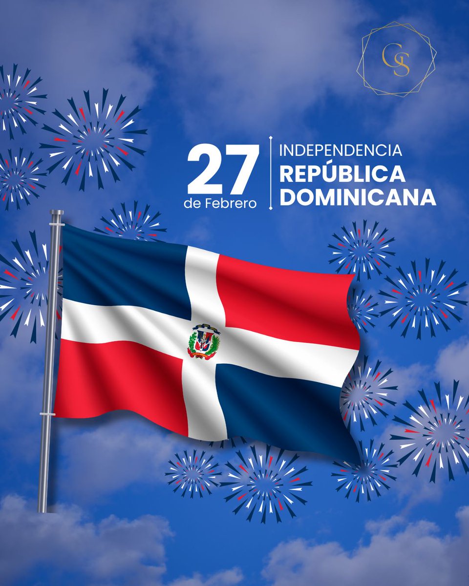 GaudisSp's tweet photo. ¡Feliz Día de la Independencia! 🎆 Celebremos con orgullo nuestra historia 📜 y cultura 🎶. ¿Cuál es tu parte favorita de este día? #IndependenciaDominicana #gaudismar 🇩🇴 https://t.co/0yyXubJmwp