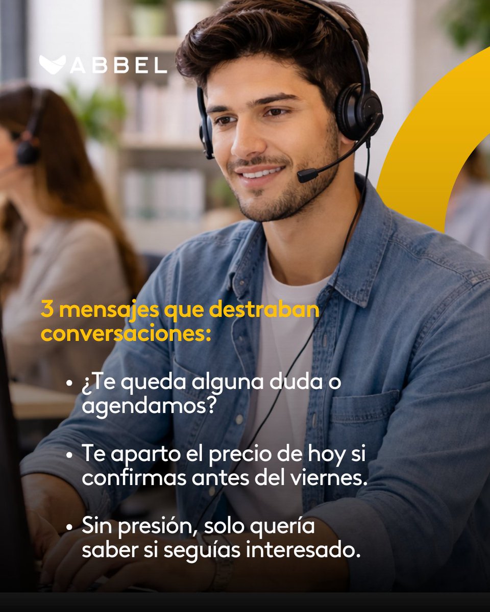 _Vabbel's tweet photo. El cliente no te dijo que no. Solo no supo qué seguía. A veces el mensaje correcto es lo único que falta.
.
#Ventas #AtencionAlCliente #Pymes
#Negocios #Ecommerce
#WhatsAppBusiness https://t.co/XprVe2mlBe
