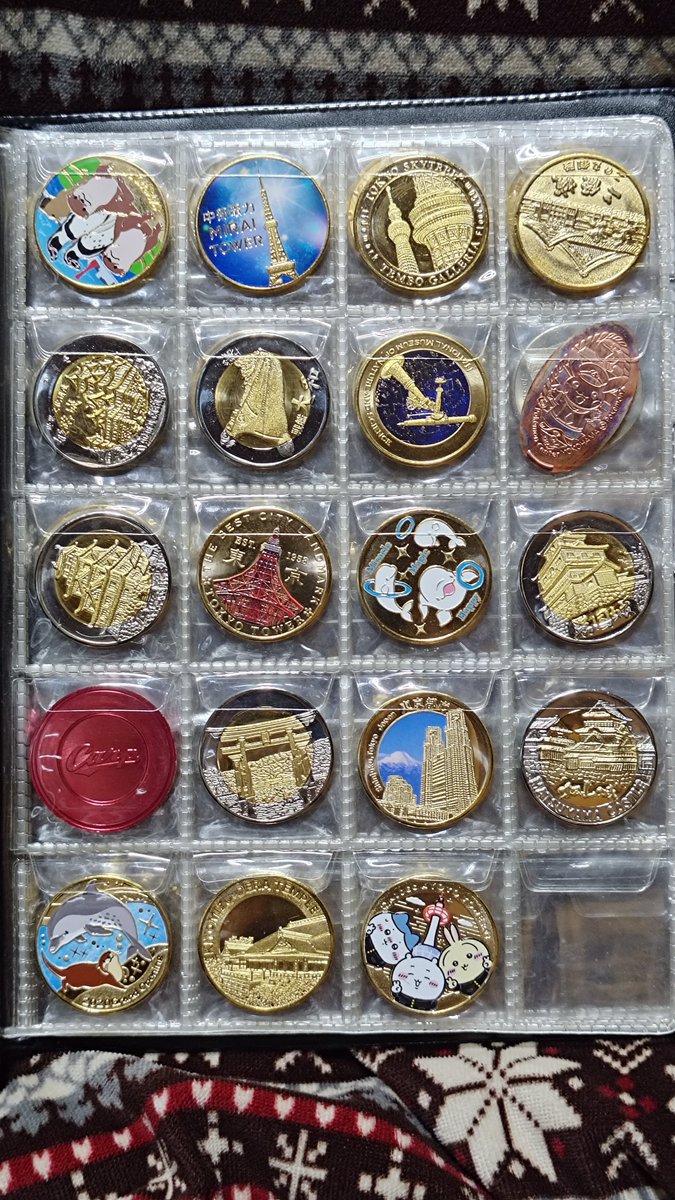 メダルだいぶ増えた 金属だから増えれば増えるほど重くなる まだ1