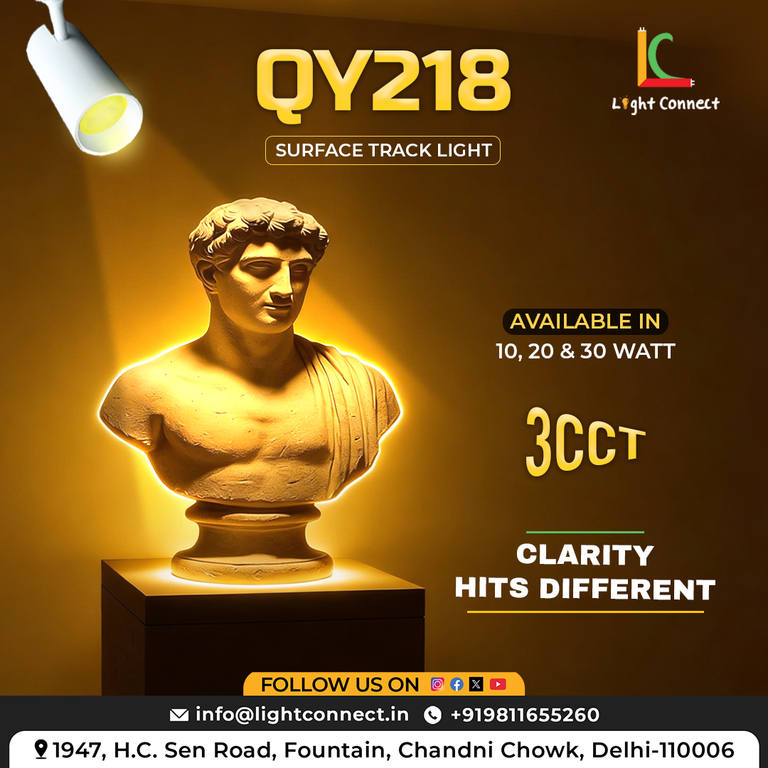 LightConne95231's tweet image. Turn every spotlight into a statement. 🔥
QY218 Surface Track Light – precision lighting with powerful performance.
Available in 10/20/30W | 3CCT
#SurfaceTrackLight #PremiumLighting #LightConnect #HomeDecor #CommercialLighting