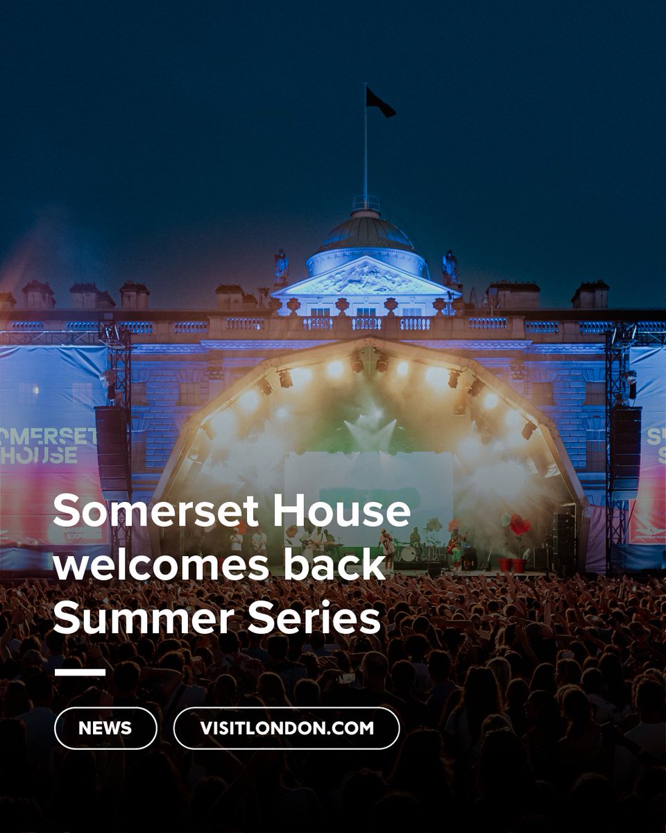 visitlondon's tweet photo. The @somersethouse Summer Series is back for 2026 🎵✨ Returning this July to the iconic courtyard of Somerset House with a genre-spanning, era-defining lineup.

Expect special shows from The Flaming Lips, Black Country, New Road, The Cribs, Agnes Obel, Lightning Seeds, Raf-Saperra, Benjamin Clementine, Palace, Venna, Thee Sacred Souls and Naïka.

Since 2003, this flagship open-air series has brought global trailblazers to one of London’s most breathtaking cultural settings. Fancy live music under the summer sky? 🌆🎶

#LondonMakesItPossible #VisitLondon #SomersetHouse