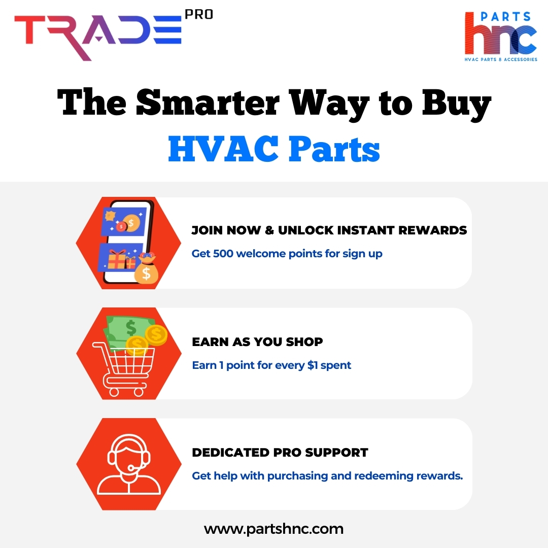 PartsHnC's tweet image. Get 500 FREE reward points when you join our loyalty program!

Save big on every purchase and earn points with every HVAC part you buy.
Loyal customers deserve the best deals.

Sign up now: partshnc.com/loyalty-program

#RewardsPoints #HVACPartsUSA #LoyaltyProgram #PartsHnC