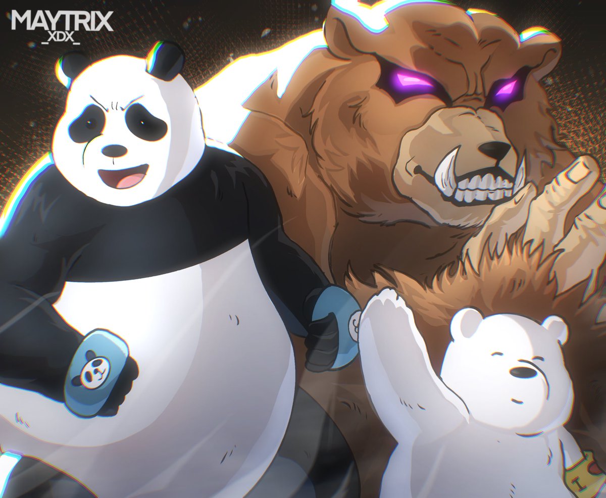 We bare bears as panda ?? 

#JujutsuKaisen #CartoonNetwork