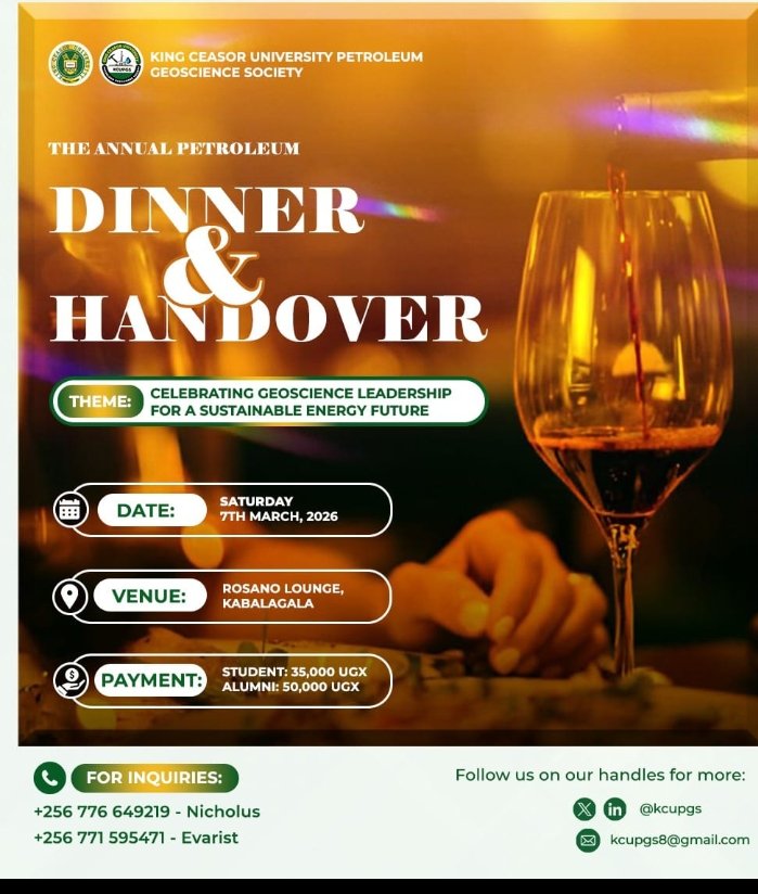 evaristNda15's tweet photo. Few days remaining to an incredible event celebrating geoscience leadership for sustainable energy future happening on 7th March At ROSANO LOUNGE kabalagara 
Save the date be https://t.co/Nwc2iA7DSy