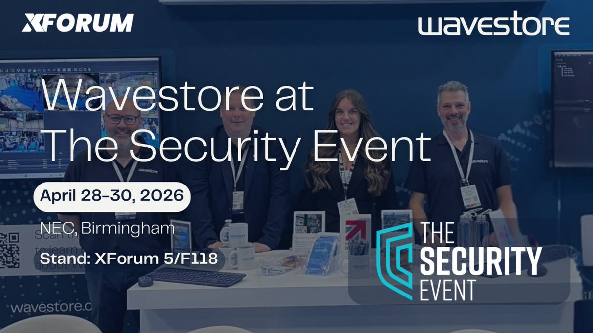 Wavestore's tweet photo. The countdown is on for one of Europe’s biggest events in the security calendar - The Security Event (#TSE)! ⏰

We’ll be exhibiting on the X Forum stand, in association with Lee Odess and The Access Control Executive Brief.

🎟️ Register for FREE - https://t.co/55NrXmJhfn https://t.co/WSj4ahaKQO