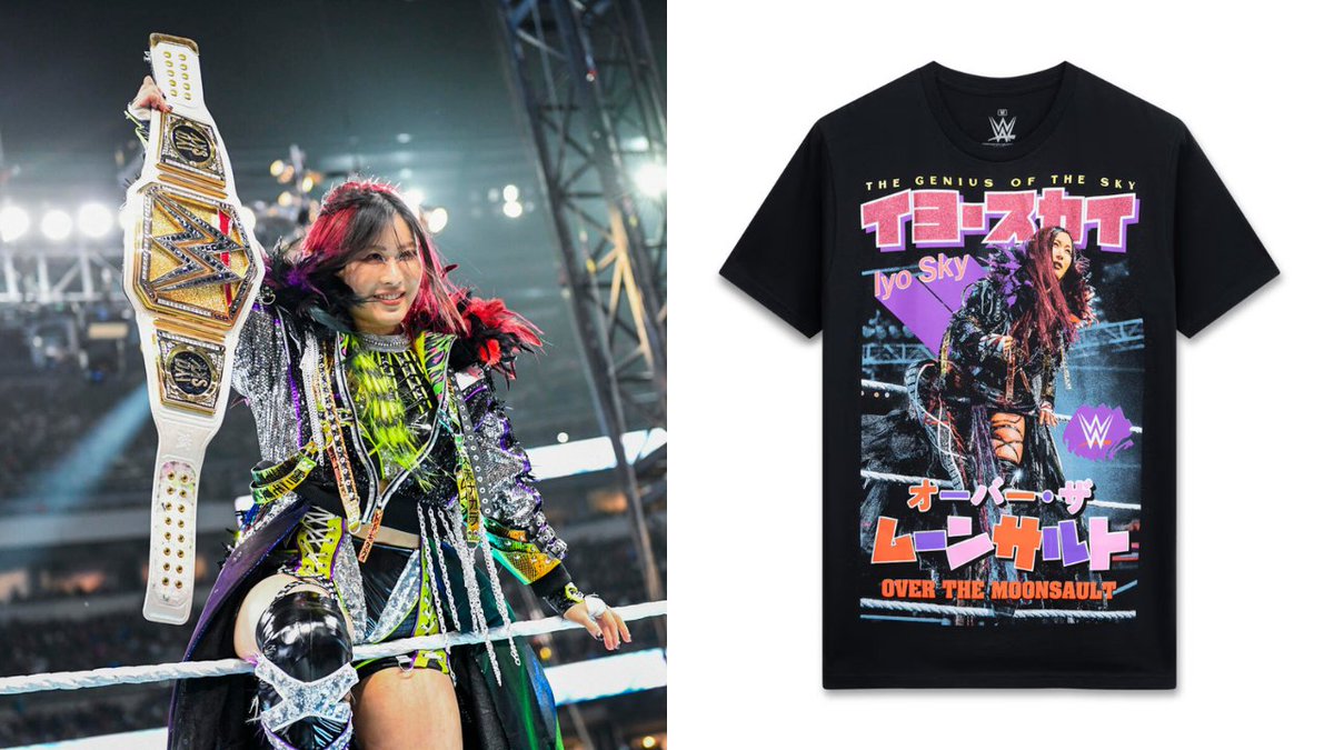 WWE just dropped new IYO SKY merchandise.

Perhaps their best shirt in recent memory?

🔗 - wwe-shop.sjv.io/6kbLQE