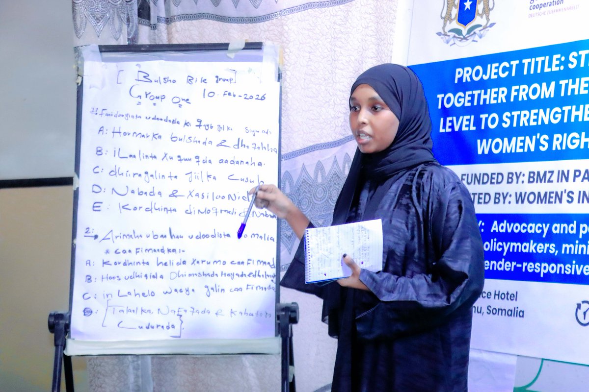 wsfsomalia's tweet photo. @WSF, with support from @BMZ_Bund &amp; @actionmedeor e.V., convened key policy makers, government ministries &amp; communities leaders to drive gender-responsive policies, securing commitments on women’s empowerment, GBV prevention &amp; girls’ education.  #GenderEquality #PolicyAdvocacy https://t.co/GKdcZUxhtH
