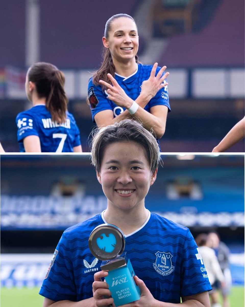 EvertonWomen's tweet photo. 🏆 Martina Fernandez and Yuka Momiki have been nominated for the @barclayswsl Player of the Month award!

🗳️ Vote for the pair via here: https://t.co/a7Cm05iqdu https://t.co/CDxLtRY7Ij