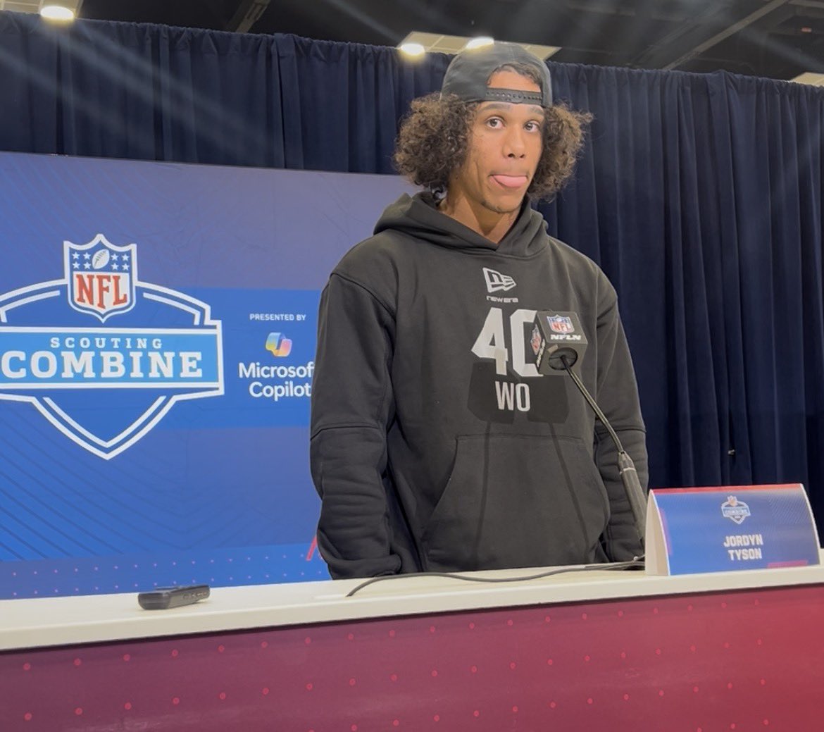 ASU WR Jordyn Tyson said he met with the #Ravens this week at the scouting combine and that it would be “amazing” to play with Lamar Jackson and Zay Flowers. Also said Baltimore, like a few others, tried to trip him up on a couple questions but didn’t bite.