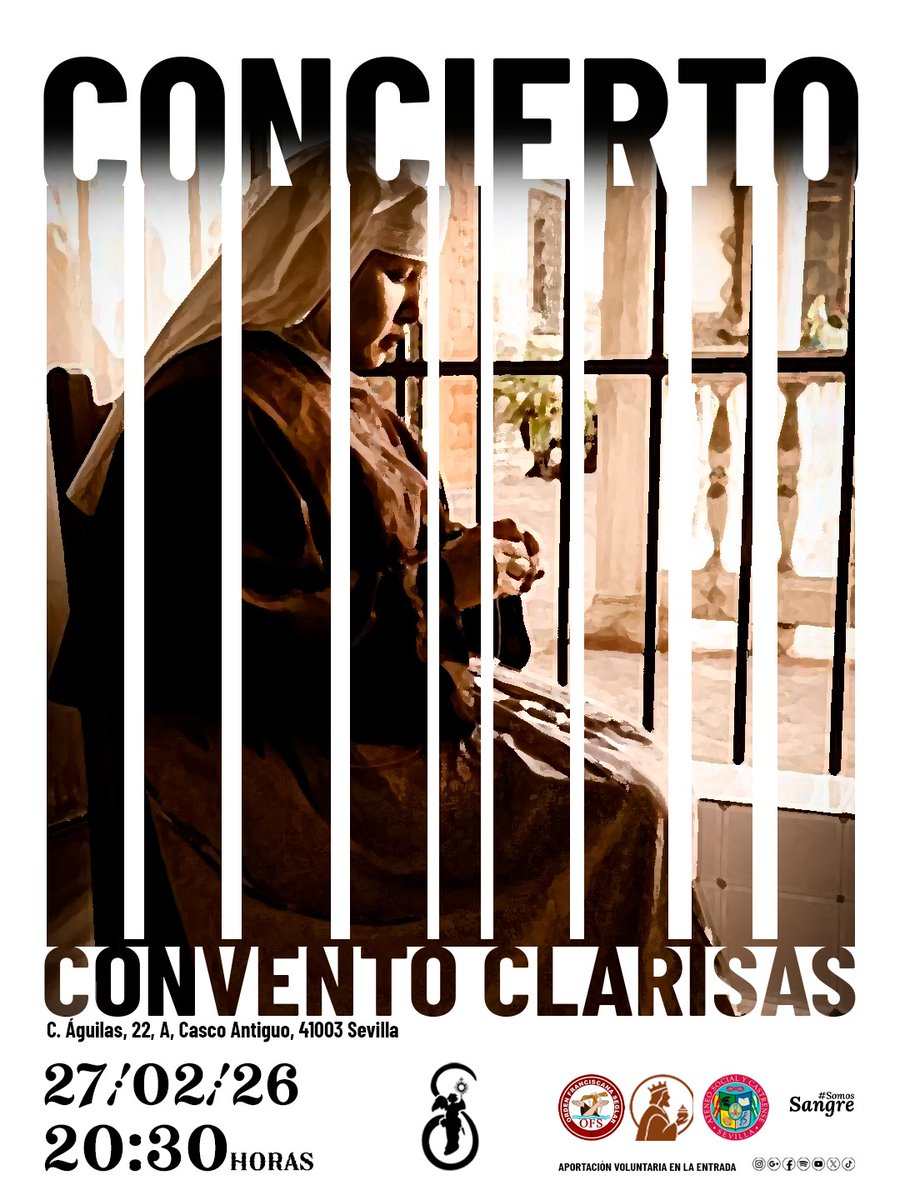 SangreSanBenito's tweet photo. 🔴 Hoy vuelven los sones de la Calzá al Convento Santa María de Jesús (Franciscanas Clarisas), un marcó incomparable donde ofreceremos un nuevo concierto. 

📍 Calle Águilas, 22
🕘 20:30h

¡Os esperamos! 

#SomosSangre https://t.co/7L8guX7Dlu