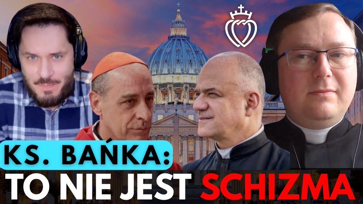 Zapraszam na PREMIERĘ (17:00) wywiadu z Księdzem Szymonem Bańką, w którym pytam:
- czy wyświęcenie biskupów bez zgody Watykanu🇻🇦 oznacza SCHIZMĘ
- czy frywolne nazywanie kogoś schizmatykiem jest grzechem
- o środki zbawienia w parafiach
- o indult
ZAPRASZAM ❗️ 
Link poniżej👇🏻