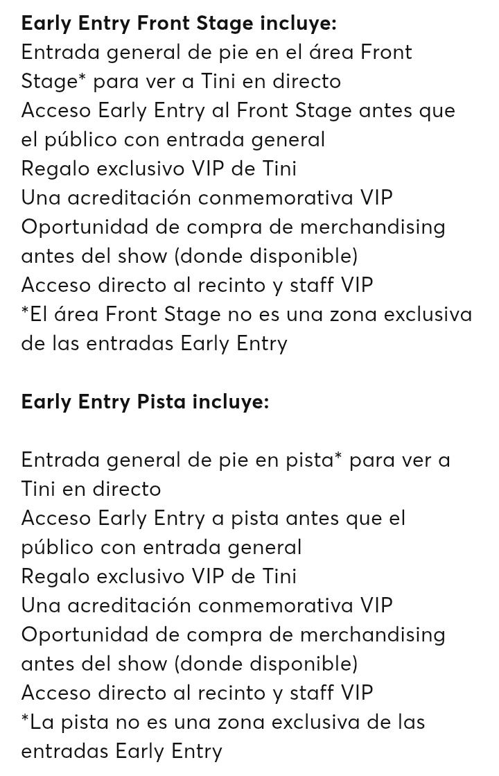 TINIOnTours's tweet photo. 🛸 Ticketmaster venderá Paquetes VIP para los shows de #FUTTTURA de TINI en España con los siguientes beneficios exclusivos: https://t.co/E4gxQKwWut