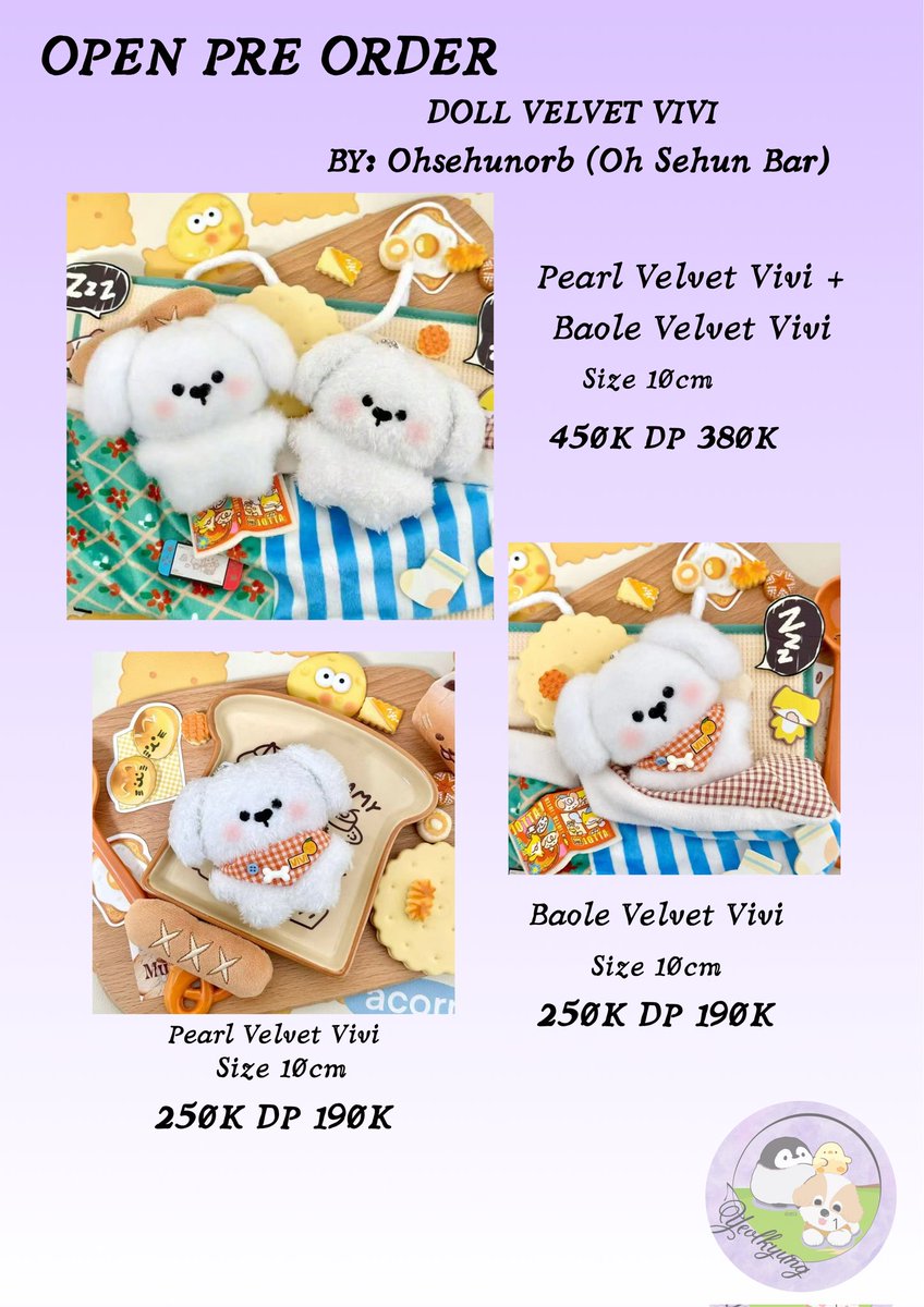 OPEN PO DOLL VELVET VIVI by: Ohsehunorb (Oh Sehun Bar)

*Close PO 8 Maret 2026 19.00 WIB

📍Jakarta
✅ EST INA
✅Cicilan 
🧡Shopee

Order in 
forms.gle/BibuWSw9w3nwZ3…