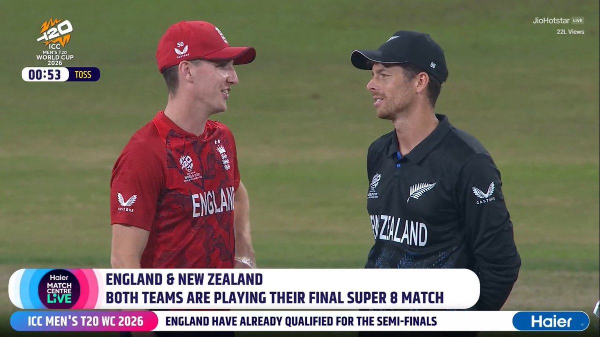Guys this is my prediction that England team will win
💯 percent today against newzealand 
#nzvseng 
#ICCMensT20WorldCup 
#T20WC 
<a href="/ICC/">ICC</a>