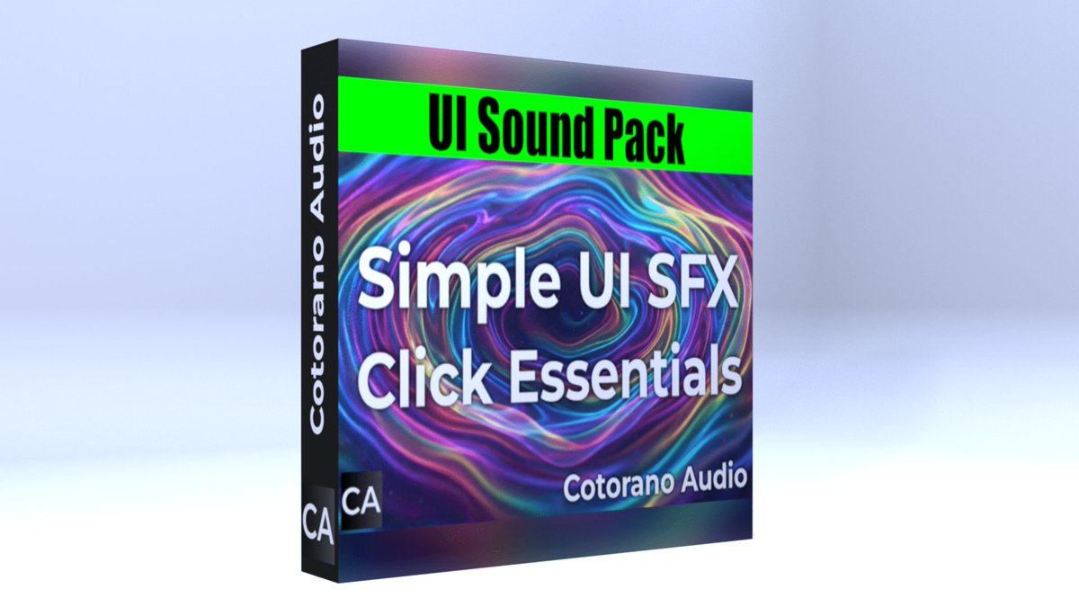CotoranoAudio's tweet photo. 100 Essentials✨

"Simple UI SFX" is OUT! Clean &amp; responsive clicks for modern UI.

✅ 100 original WAVs
✅ Pro 48kHz / 24-bit
✅ Unity/Unreal/Godot ready
✅ Commercial Royalty-Free

Tactile satisfaction. 🎧 Link in replies! 👇
#GameDev #UISFX #SoundDesign #CotoranoAudio https://t.co/D3Zbj2gTiN