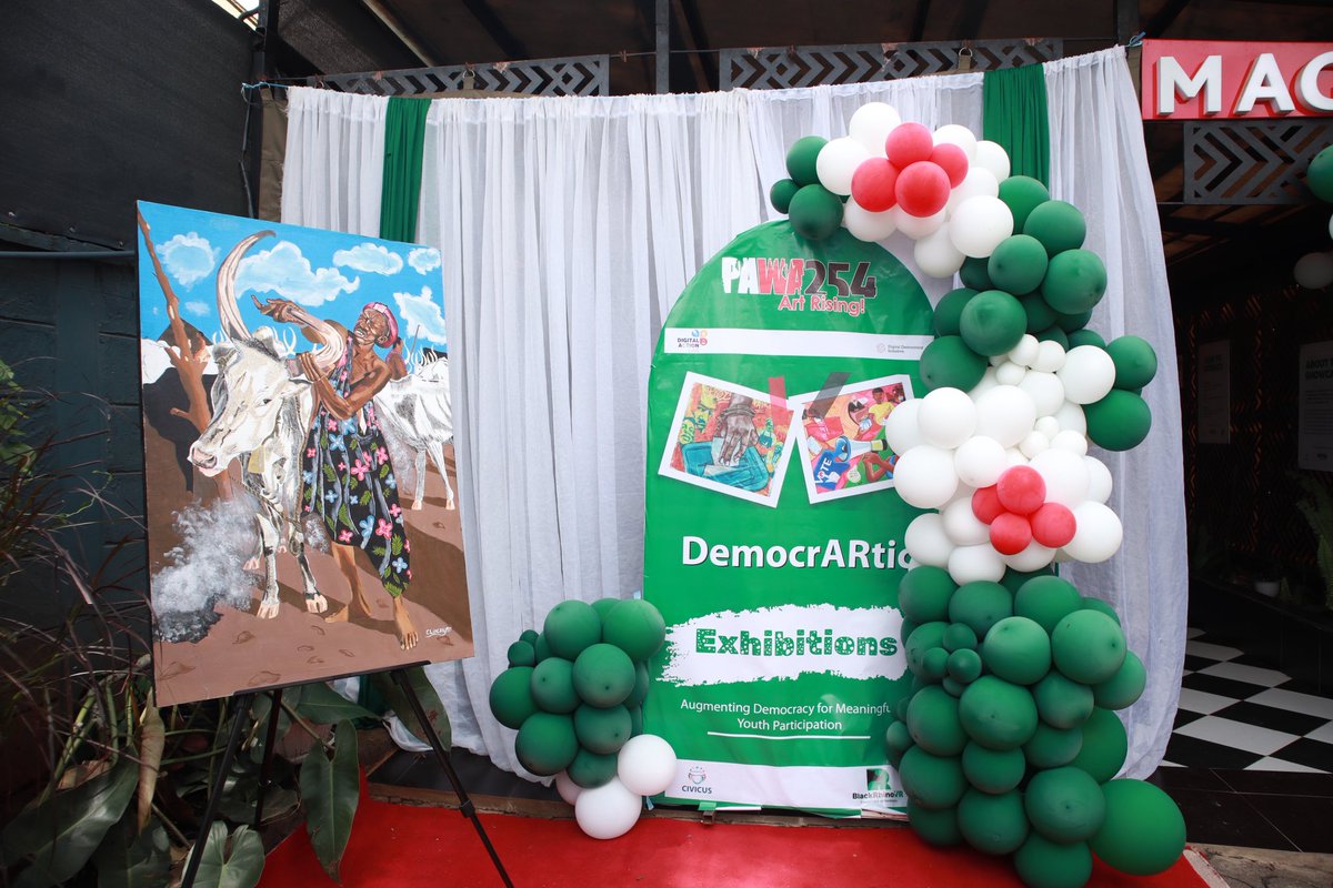 Pawa254's tweet image. We are live on location at @mageuzihub for DemocrARtic Exhibitions where our incredible cohort of #artivists are showcasing their Augmented Reality (AR) artworks. Today’s showcase is part of the Digital Action Lab (DAL) campaign powered by @CIVICUSalliance.

In partnership with