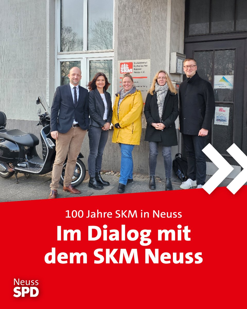 spdneuss's tweet photo. Im Rahmen unserer Reihe „SPD Neuss im Dialog“ sprechen wir regelmäßig mit Neusser Vereinen und Verbänden. Nun haben wir uns mit dem „SKM“ getroffen. Mehr zum Thema findest Du hier ℹ️: https://t.co/k1OUd9OF1w https://t.co/m83KMTteEc