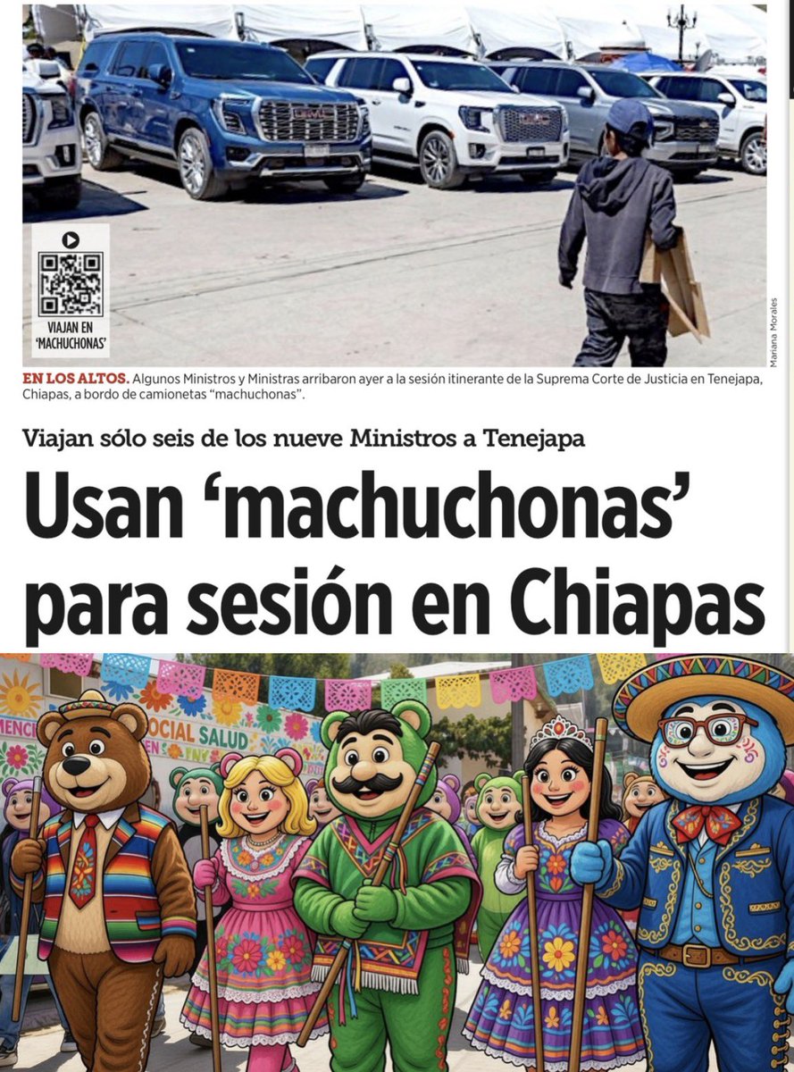 El cártel de los acordeones de <a href="/HugoAguilarOrti/">Hugo Aguilar Ortiz</a> se disfrazó con indumentaria indígena para engañar a los ciudadanos, pero llegaron en sus camionetas machuchonas los seis de la <a href="/SCJN/">Suprema Corte</a>.