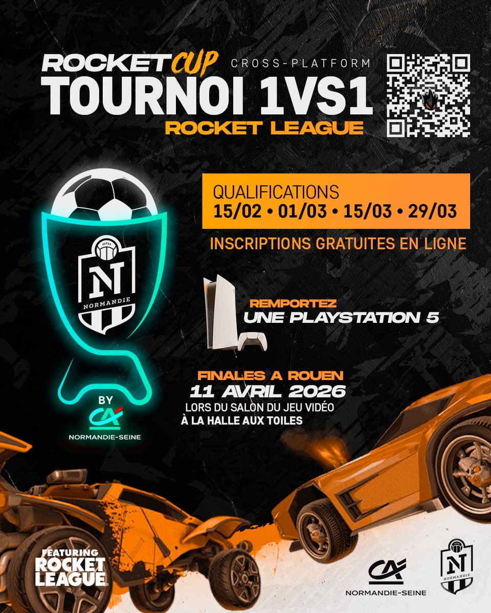 BH3_Esport's tweet photo. 🚨 PLUS QUE QUELQUES HEURES ! 🚨

Il reste encore des places pour rejoindre le deuxième tournoi de la Rocket Cup 2026 🚀

📅 1er mars dès 14h
🪙 100% Gratuit
✅ Ouvert à tous dès 13 ans

👉 Inscriptions : https://t.co/Le93GrphvV

#RocketCup #RocketLeague #Esport https://t.co/tpCk5JBmHX