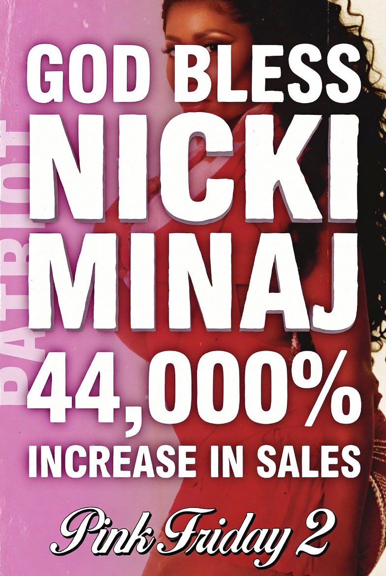 🚨 BREAKING ALERT: The vicious attacks and mainstream media smears against <a href="/NICKIMINAJ/">Nicki Minaj</a> have completely BACKFIRED! Her track sales exploded by a massive 44,000%, per Forbes reports.

The unstoppable Barbz joined forces with the MAGA movement, creating an unbreakable alliance far
