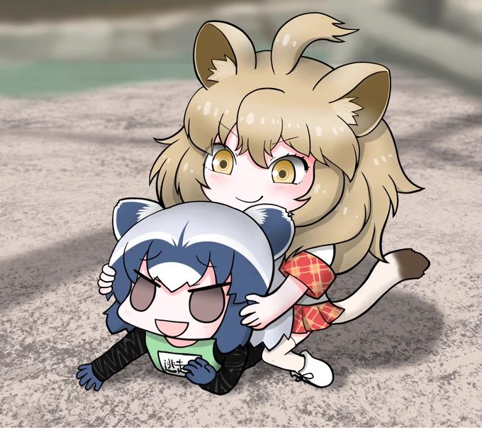 捕獲訓練に参加するアライさん