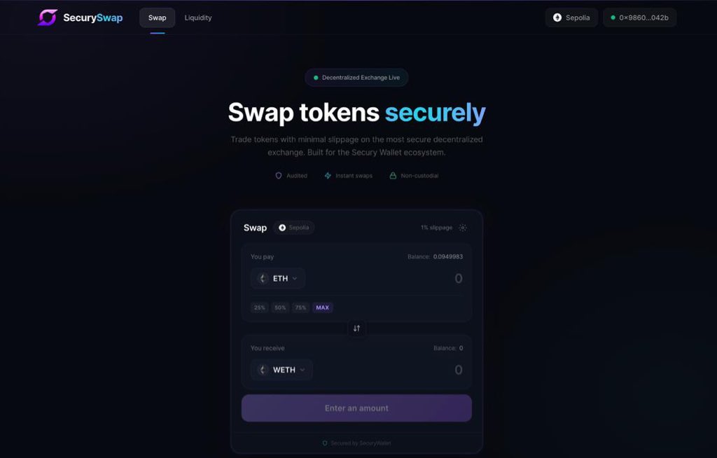 Secury Wallet tweet media