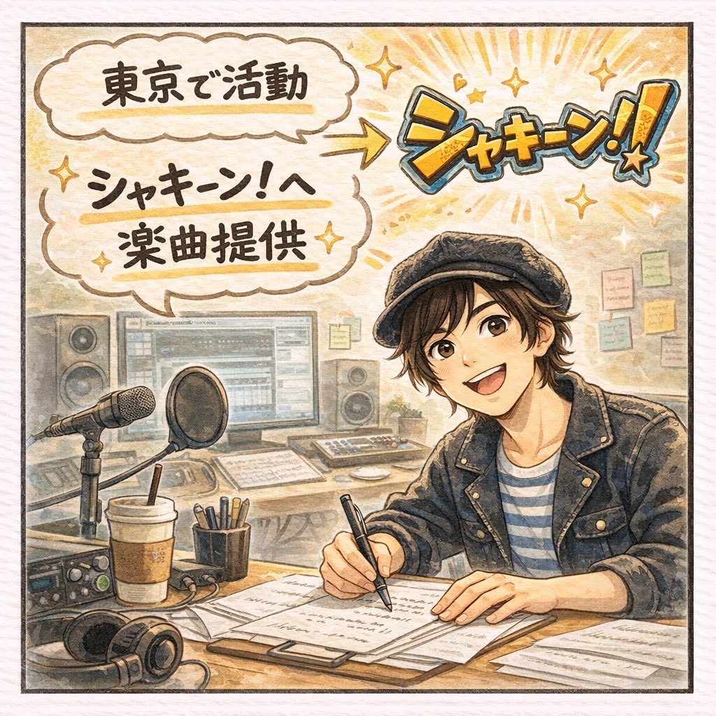 ezotown's tweet photo. @106103 岩見十夢の音楽人生を簡単に漫画にしたらこうなるわけだしね🤪 https://t.co/p3cP7JIfCg