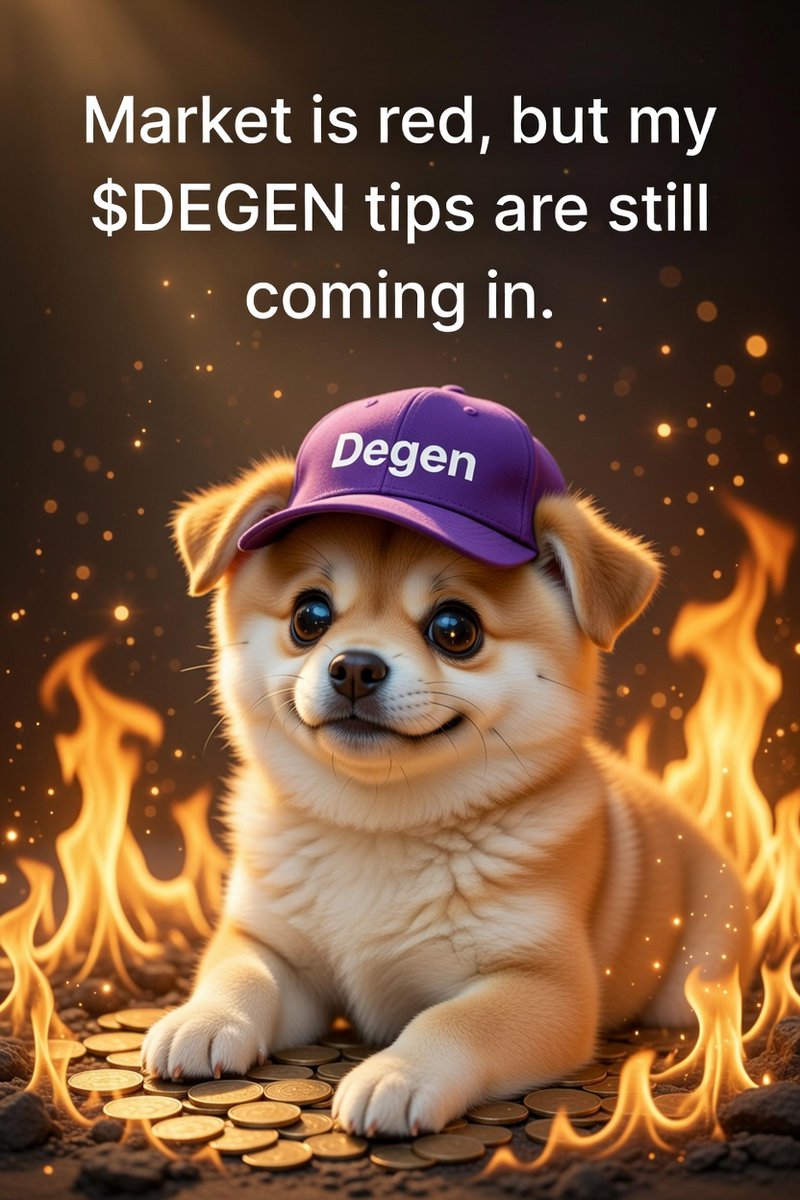 Market volatility? I don't know her. I'm just here for the vibes and the <a href="/degentokenbase/">Degen 🎩</a> tips. 🎩📉📈   Long live the Degens!   $DEGEN #BaseChain #CryptoMemes