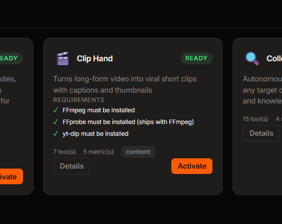 btw we created Clip Hand, a tool that uses AI

you just throw in any YouTube video and it detects the best parts and turns them into shorts. we'll soon add the ability to show transcriptions and add custom overlays to create reels faster 

we will make it's setup much smoother in
