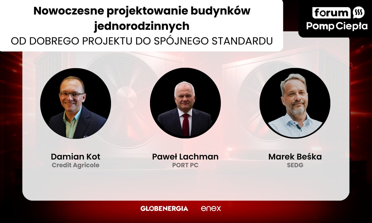 POBEpl's tweet photo. 1/2 Zapraszamy na Forum Pomp Ciepła 2026.
Termin: 4 marca 2026 r. podczas Targów ENEX.
Lokalizacja: Targi Kielce, ul. Zakładowa 1, 25-672 Kielce
Więcej informacji: https://t.co/iZthmDSicf https://t.co/QmtQ9v6pF1