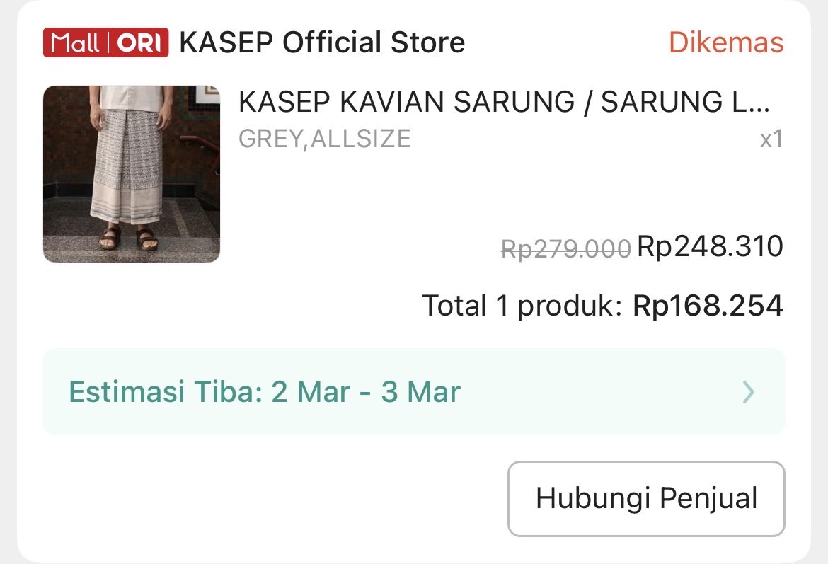 sarung kasep nempel 33%
s.shopee.co.id/5VQCnR1XjE
gandeng sama ini 2 pcs 
s.shopee.co.id/2g61QKB0RR