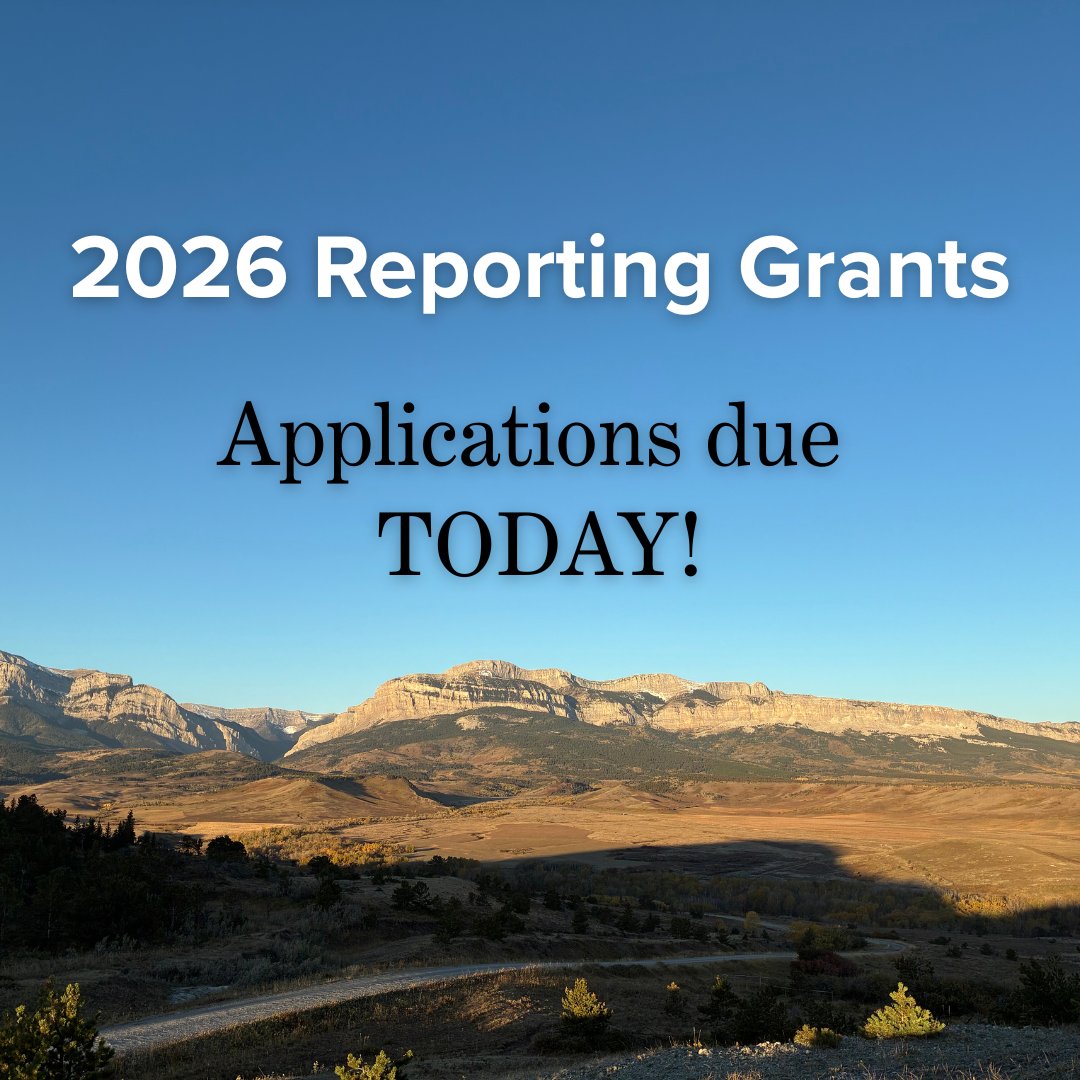 ijnr_official's tweet photo. LAST CALL! Proposals for our Annual Field Reporting Grants are due TODAY! https://t.co/JC0ky2zyNg https://t.co/dJCzwFPkOh