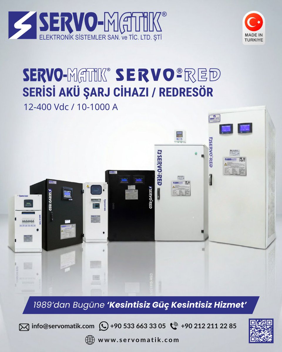 servomatik's tweet image. Servo-Matik Servo-RED serisi redresörler, AC'yi DC'ye çevirerek endüstriyel ve teknolojik sistemlerde güvenilir ve verimli enerji sağlar
-True RMS ölçme ve geri besleme
-Yüksek verim, enerji tasarrufu
-Hata tespiti &amp;amp; olay hafızası
-RS485 MODBUS

#ServoMatik #ServoRED