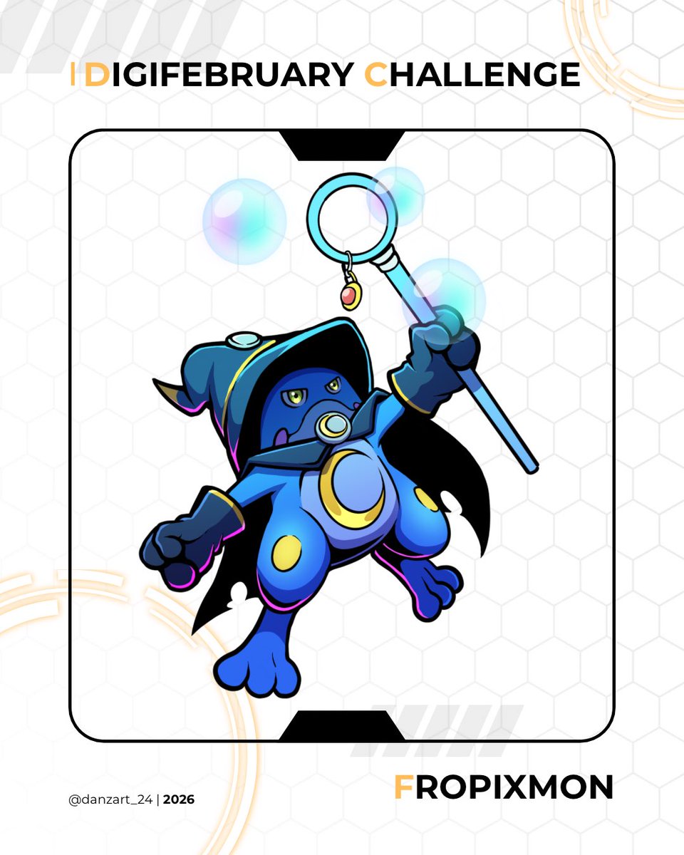 digifebruarychallenge2026 ✨ Fropixmon, Golachabmon, Heramon