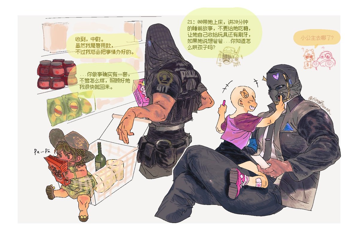 #krueger #Nikto 
仿生人pa🫡，老早就想玩的一个互动了总算是画完了